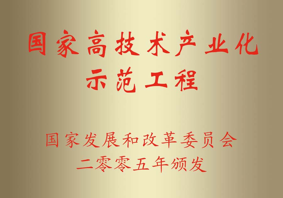 國(guó)家高技術(shù)產(chǎn)業(yè)化示范工程